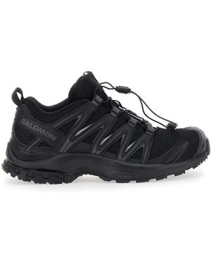 Salomon 'Xa Pro 3D' Trainers With Logo Patch On The Side And Panelled Design - Black
