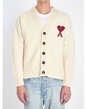 Ami Paris De Coeur Cardigan - Blue