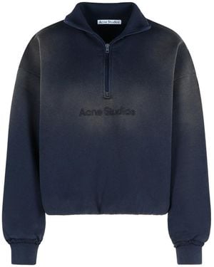 Acne Studios Cotton Sweatshirt - Blue