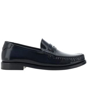 Saint Laurent 'Monogramma' Loafers - Blue