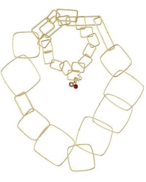 Almala Àlmala Geometric Necklace - White