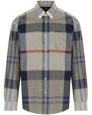 Barbour Harris Bleached Pine Tartan Shirt - Blue