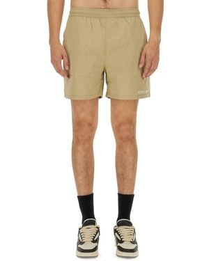 Represent Bermuda With Logo - Natural