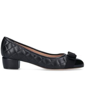 Ferragamo With Heel - Black