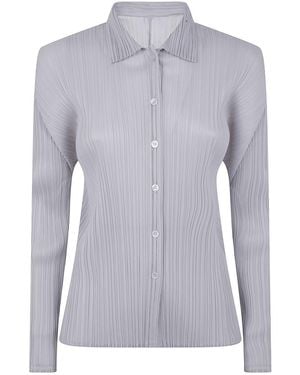 Pleats Please Issey Miyake Basics Shirt - Blue