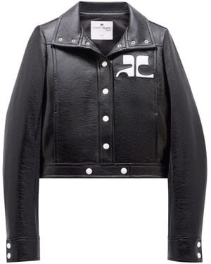 Courreges Re-Edition Vinyl Jacket - Black