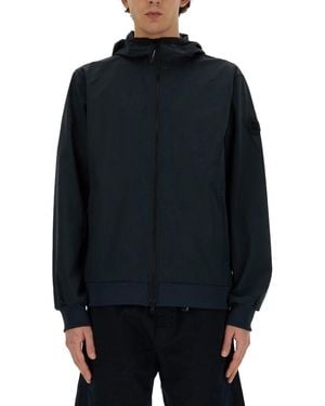 Woolrich Jacket With Zip - Blue