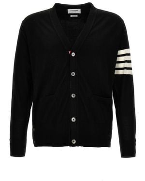 Thom Browne Merino Wool Cardigan - Black