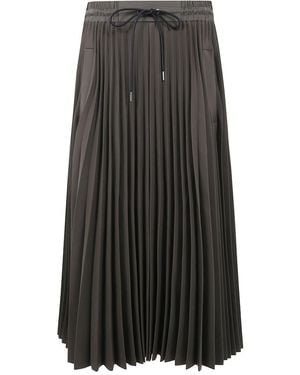 Sacai Matelasse Twill Skirt - Black