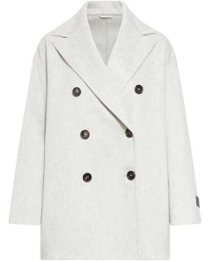Brunello Cucinelli Coat - White