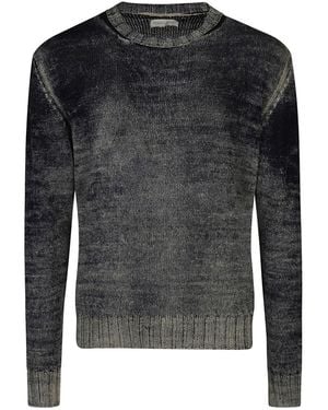 Original Vintage Style Linen Jumper - Black