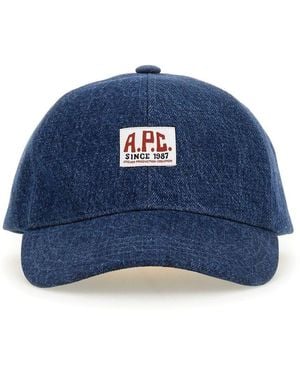 A.P.C. "Charlie Carpenter" Baseball Hat - Blue