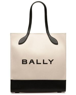 Bally Bar Keep On Cotton Tote Bag - Natural