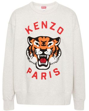 KENZO "Lucky Tiger" Sweatshirt - White