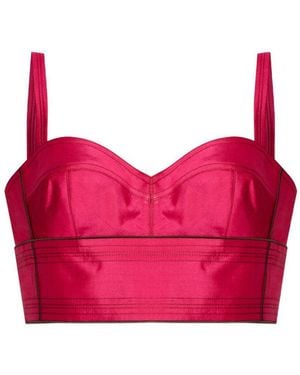 Tory Burch Silk Bra Top - Pink