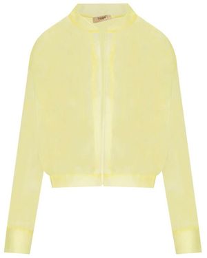 Twinset Vanilla Tulle Bomber - Yellow