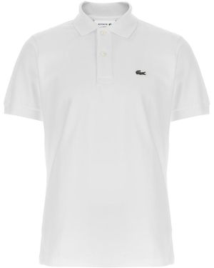 Lacoste Logo Patch Polo Shirt - White