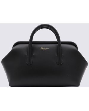 Blumarine Leather Top Handle Bag - Black