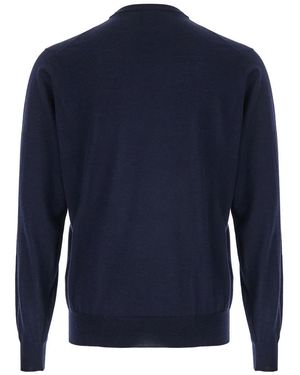 Plain Crewneck Sweater - Blue