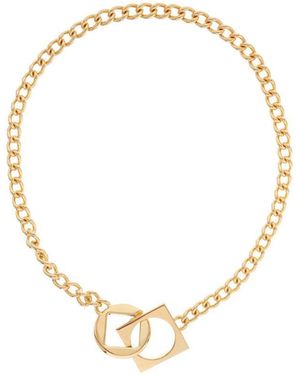 Jacquemus Necklace 'The Round Square - Metallic