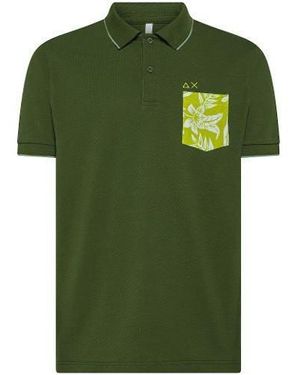 Sun 68 T-Shirt And Polo Shirt - Green