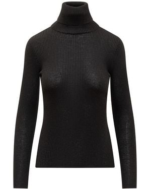 Jucca Turtleneck Jumper - Black