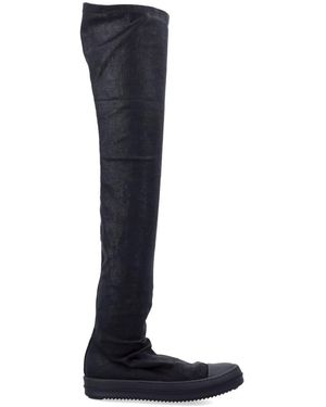 Rick Owens High Sock Sneaks - Black