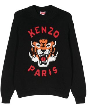 KENZO Lucky Tiger Cotton Jumper - Black