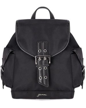 Ganni Backpacks - Black