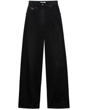 Prada Wide-Leg Jeans - Black