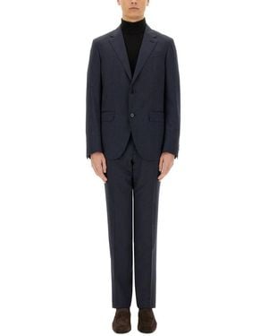 ZEGNA Single-Breasted Dress - Blue