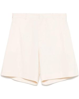 MSGM Viscose Tailored Shorts - Natural