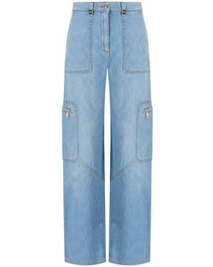 Elisabetta Franchi Light Cargo Jeans - Blue