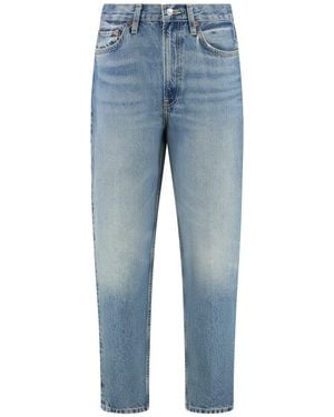 RE/DONE High-Rise Boyfriend Jeans - Blue