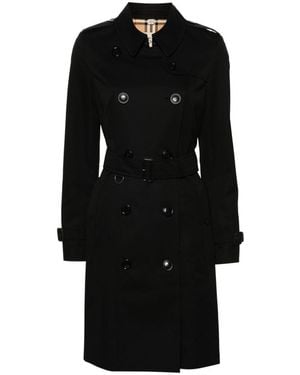 Burberry Chelsea Cotton Trench Coat - Black