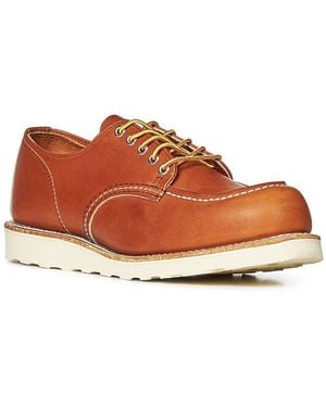 Red Wing 8092 Shop Moc Toe Oxford Laced Up - Orange