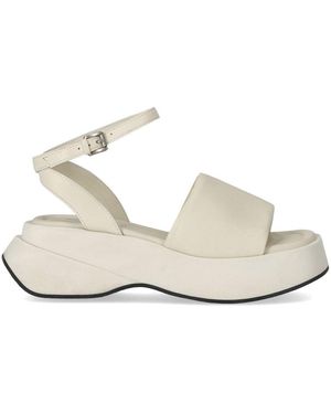 Elena Iachi Lena Ivory Platform Sandal - White
