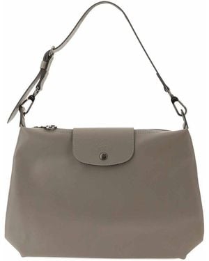 Longchamp Borsa A Spalla "Le Pliage Xtra" Medium - Gray