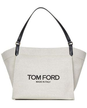 Tom Ford Amalfi Medium Tote - White