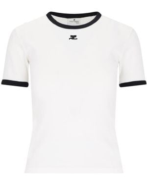 Courreges T-Shirts And Polos - White