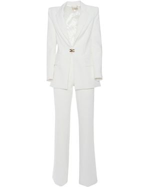 Elisabetta Franchi Suit Jacket+Pants - White