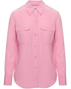 Equipment Shirt With Patch Pockets With Flap - Pink