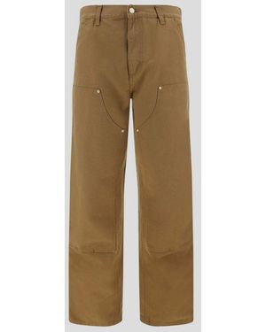Carhartt Double Knee Organic Cotton Trousers - Natural