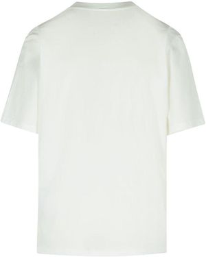 MM6 by Maison Martin Margiela Logo Cotton T-Shirt - White