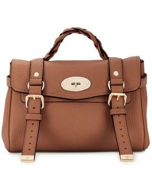 Mulberry 'Mini Alexa Heavy' Crossbody Bag - Brown