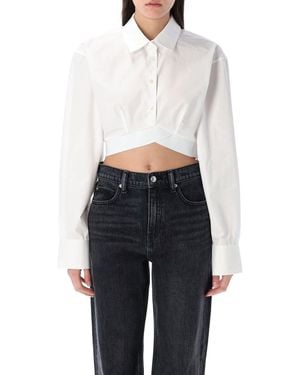 Alexander Wang Cropped Shirt - White