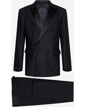 DSquared² Chicago Double-Breasted Suit - Black