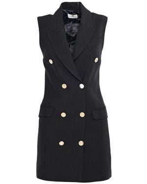 Elisabetta Franchi Midi Dress - Black