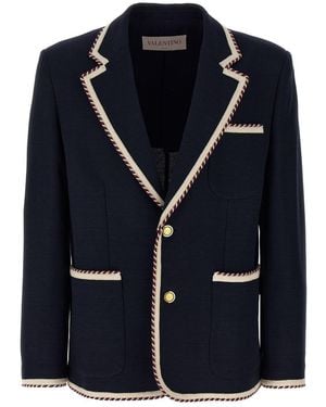 Valentino Garavani Torchon Blazer - Blue