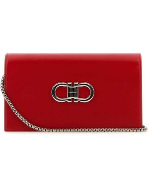 Ferragamo Clutch - Red